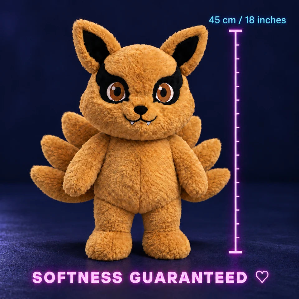 Nine-Tailed Fox plush, 45 cm / 18 inches. Softness guaranteed.